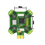 Vendite calde Flight Mini F7 Stack parti con E55R 4 in1 ESC STM32 F722 Controller di volo per parti di aeroplani da corsa